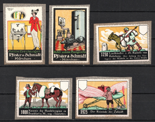 Germany, Stock of Rare Cinderellas, Non-postal Stamps, Labels, Advertising, Charity, Propaganda