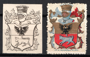 Italy, Proofs, Essays of Military Unit Label, Italian Army, Rare