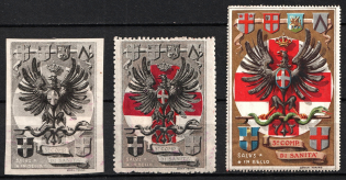 Italy, Proofs, Essays of Military Unit Label, Italian Army, Rare