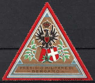 Italy, Proof, Essay of Military Unit Label, Italian Army, Rare