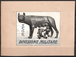 Italy, Proof, Essay of Military Unit Label, Italian Army, Rare