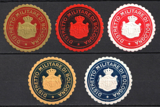 Italy, Proofs, Essays of Military Unit Label, Italian Army, Rare