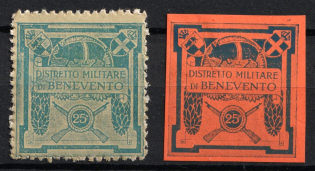 Italy, Proofs, Essays of Military Unit Label, Italian Army, Rare