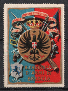 Italy, Proof, Essay of Military Unit Label, Italian Army, Rare