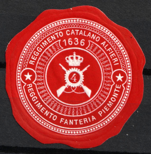 Italy, Proof, Essay of Military Unit Label, Italian Army, Rare