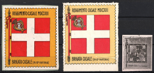 Italy, Proofs, Essays of Military Unit Label, Italian Army, Rare