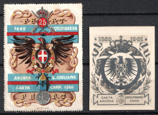 Italy, Proofs, Essays of Military Unit Label, Italian Army, Rare