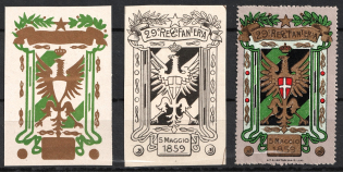 Italy, Proofs, Essays of Military Unit Label, Italian Army, Rare