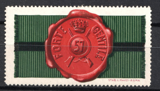 Italy, Proof, Essay of Military Unit Label, Italian Army, Rare