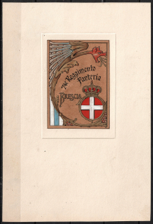 Italy, Proof, Essay of Military Unit Label, Italian Army, Rare