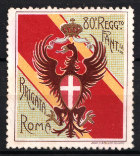 Italy, Proof, Essay of Military Unit Label, Italian Army, Rare