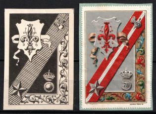 Italy, Proofs, Essays of Military Unit Label, Italian Army, Rare