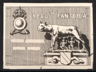 Italy, Proof, Essay of Military Unit Label, Italian Army, Rare