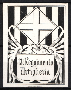 Italy, Proof, Essay of Military Unit Label, Italian Army, Rare