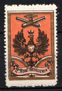 Italy, Proof, Essay of Military Unit Label, Italian Army, Rare