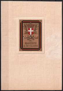 Italy, Proof, Essay of Military Unit Label, Italian Army, Rare
