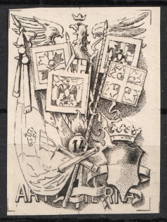 Italy, Proof, Essay of Military Unit Label, Italian Army, Rare