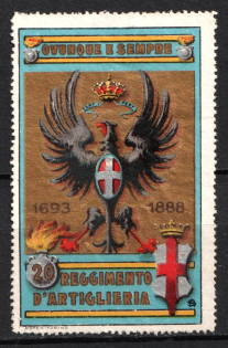 Italy, Proof, Essay of Military Unit Label, Italian Army, Rare