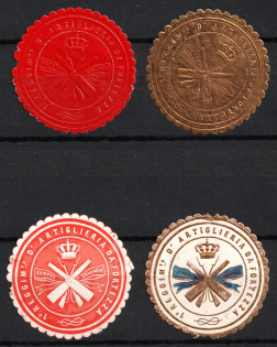 Italy, Proofs, Essays of Military Unit Label, Italian Army, Rare