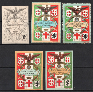 Italy, Proofs, Essays of Military Unit Label, Italian Army, Rare