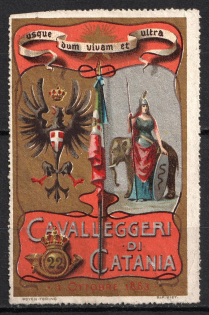 Italy, Proof, Essay of Military Unit Label, Italian Army, Rare