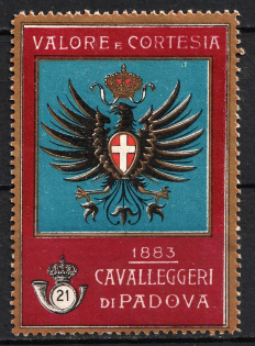 Italy, Proof, Essay of Military Unit Label, Italian Army, Rare