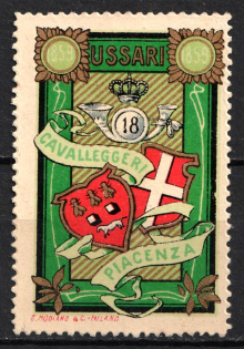 Italy, Proof, Essay of Military Unit Label, Italian Army, Rare