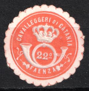 Italy, Proof, Essay of Military Unit Label, Italian Army, Rare