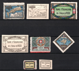 Occupation Troops, Italy, Proofs, Essays of Military Unit Label, Italian Army, Rare