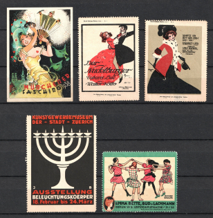 Exhibition, Germany, Stock of Rare Cinderellas, Non-postal Stamps, Labels, Advertising, Charity, Propaganda