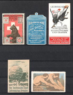 Exhibition, Germany, Stock of Rare Cinderellas, Non-postal Stamps, Labels, Advertising, Charity, Propaganda