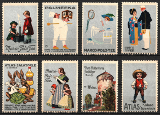 Germany, Stock of Rare Cinderellas, Non-postal Stamps, Labels, Advertising, Charity, Propaganda