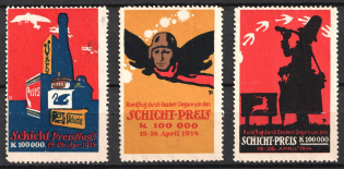 1914 Sightseeing Flight, Austria-Hungary, Stock of Cinderellas, Non-Postal Stamps, Labels, Advertising, Charity, Propaganda