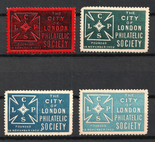 The City of London Philatelic Society, Great Britain, Stock of Cinderellas, Non-Postal Stamps, Labels, Advertising, Charity, Propaganda
