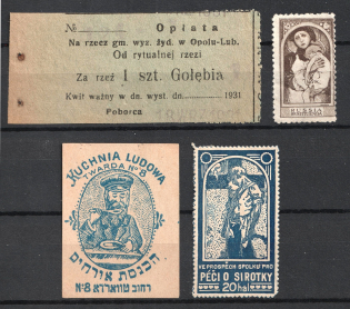 Worldwide, Stock of Cinderellas, Non-Postal Stamps, Labels, Advertising, Charity, Propaganda
