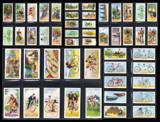 John Player&Sons, The Imperial Tobacco Co., Bicycles, Great Britain&Ireland, Stock of Cinderellas, Non-Postal Stamps, Labels, Advertising, Charity, Propaganda (#729)