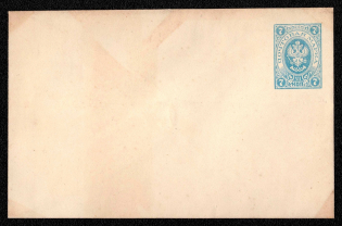 1883-85 7k Postal stationery stamped envelope, Russian Empire, Russia (SC МК #38Г, 113 x 73 mm, 16th Issue)