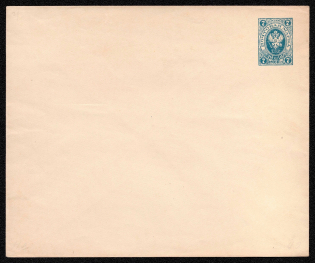 1889-90 7k Postal stationery stamped envelope, Russian Empire, Russia (SC МК #41А, 144 x 120 mm, 17th Issue)