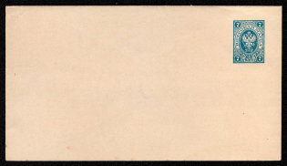 1907 7k Postal stationery stamped envelope, Russian Empire, Russia (SC МК #45Б, 143 x 81 mm, 18th Issue)