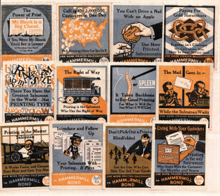 Hammermill Paper Company, United States, Stock of Cinderellas, Non-Postal Stamps, Labels, Advertising, Charity, Propaganda (#14B)