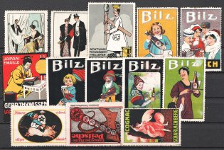 Germany, Europe & Overseas, Stock of Cinderellas, Non-Postal Stamps, Labels, Advertising, Charity, Propaganda (#140C)