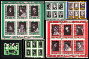 Vitagraph Company of America Wentz and Co, United States, Stock of Cinderellas, Non-Postal Stamps, Labels, Advertising, Charity, Propaganda, Souvenir Sheets