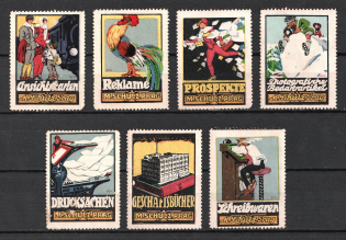 Germany, Stock of Rare Cinderellas, Non-postal Stamps, Labels, Advertising, Charity, Propaganda