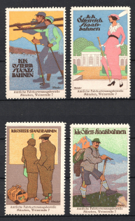 Munich, Germany, Stock of Rare Cinderellas, Non-postal Stamps, Labels, Advertising, Charity, Propaganda (MNH)