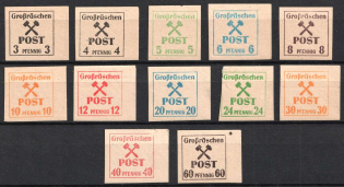 1945 Grosraschen, Germany Local Post (Mi. 31 y - 42 y, Full Set, CV $60)