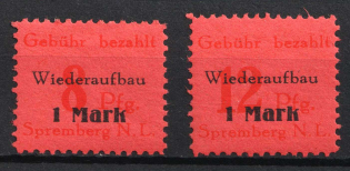 1946 Spremberg (Lower Lusatia), Germany Local Post (Mi. 15 A - 16 A, Full Set, CV $100, MNH)