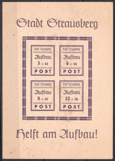 1946 Strausberg (Berlin), Germany Local Post, Souvenir Sheet (Mi. Bl. 1 II, CV $40)