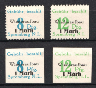 1946 Spremberg (Lower Lusatia), Germany Local Post (Mi. 21 - 22, Unofficial Issue, Full Set)