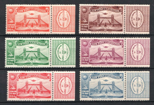 1934 International Air Post Exhibition, London, Great Britain, Stock of Cinderellas, Non-Postal Stamps, Labels, Advertising, Charity, Propaganda