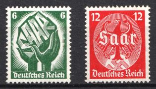 1934 Third Reich, Germany (Mi. 544 - 545, Full Set, CV $120, MNH)